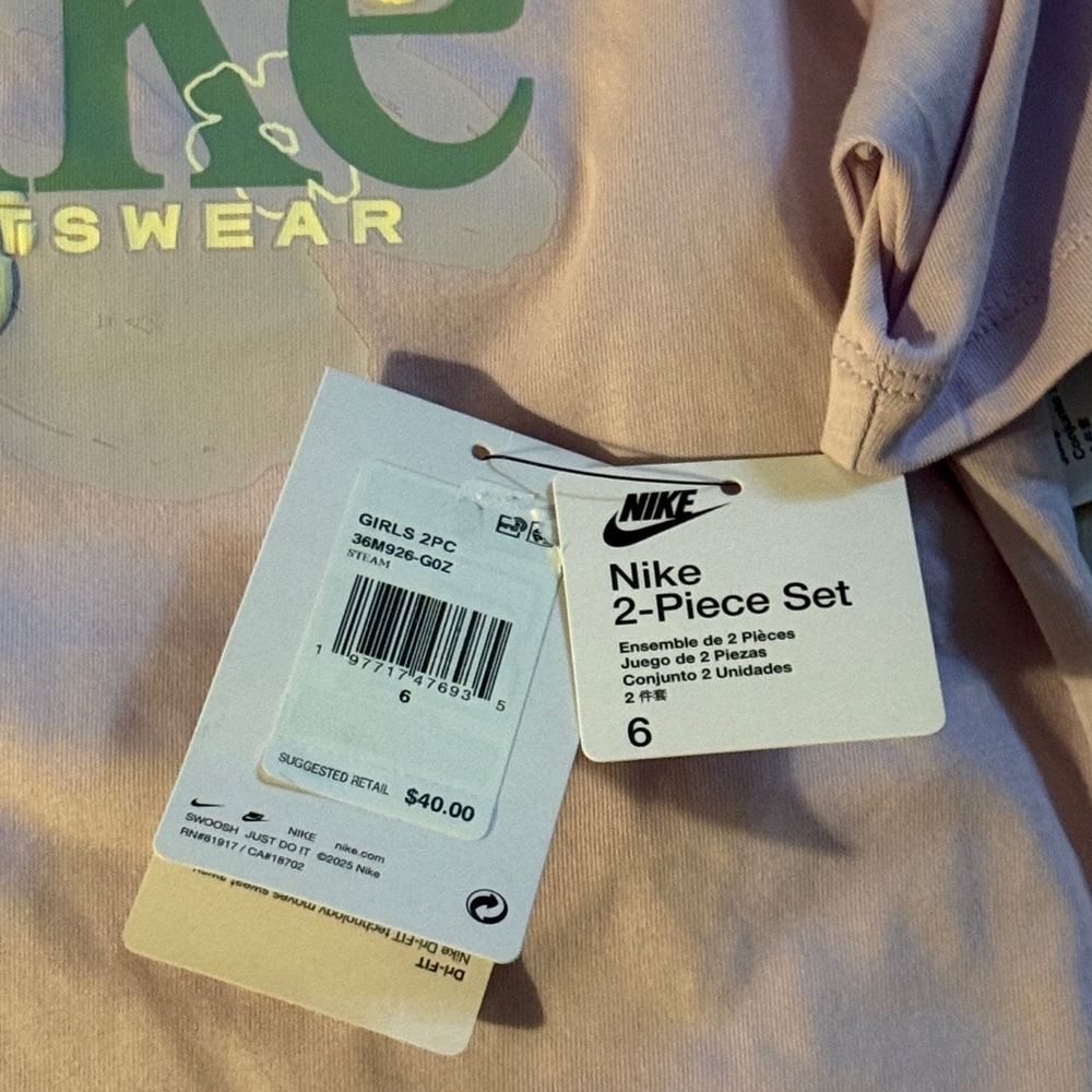 Nike Girls Athletic Dri-FIT Skort set NWT 4 6 6X - Picture 8 of 9